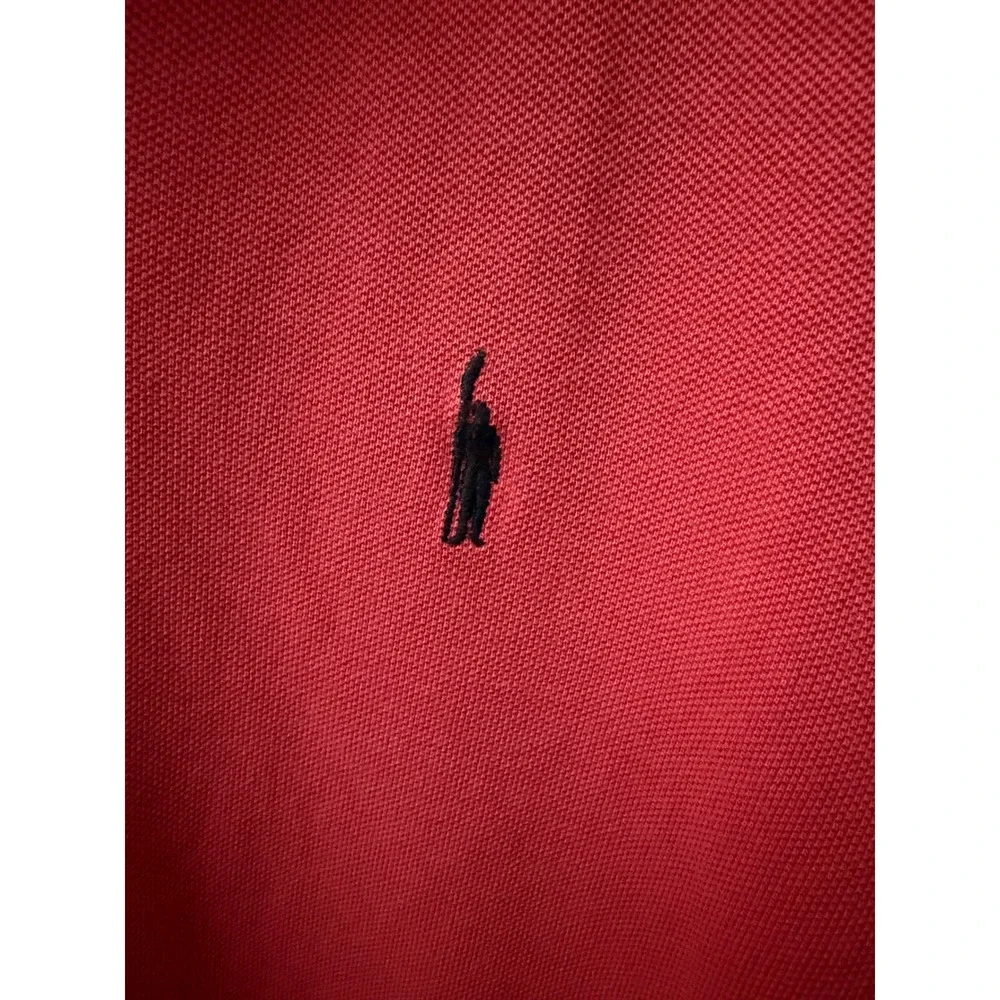 J.‎ Crew Mens Large Coral Red Cotton Pique Short Sleeve Polo Shirt Oarsman Logo